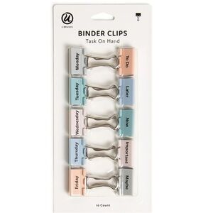 U Brands Multicolor Binder Clips - Home Office Planners